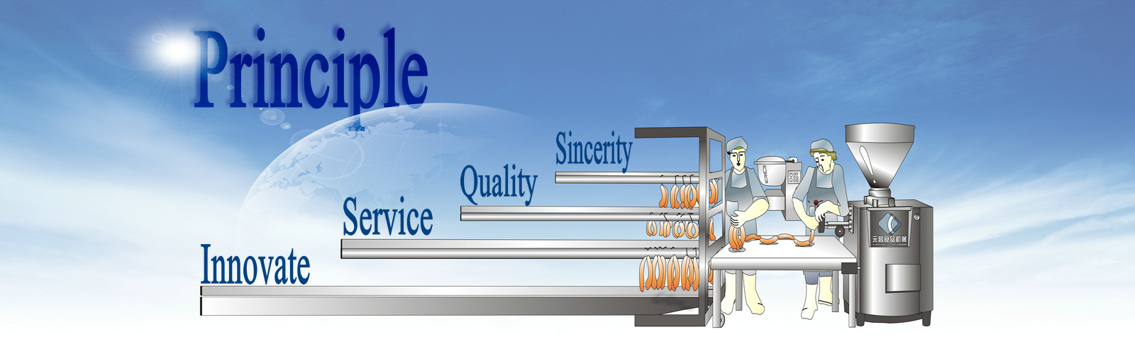 automatic sausage production line