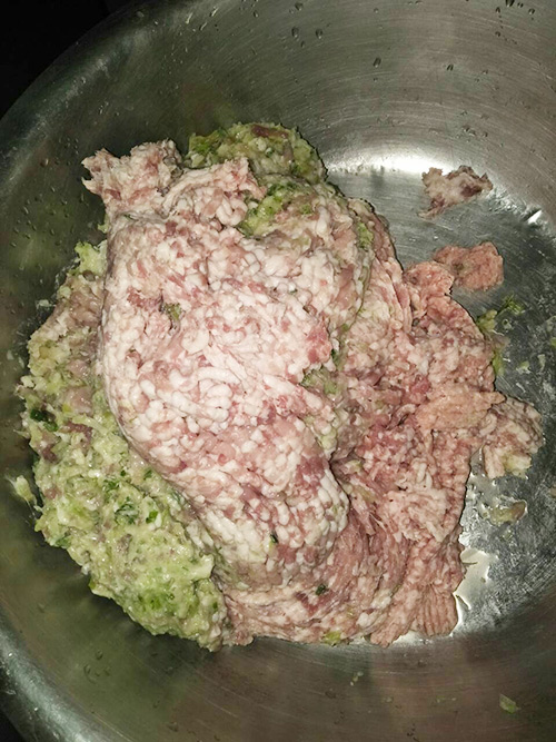 meat grinder machine Testing with pork fat meat & skin &scallion meat grinder machine Testing with pork fat meat & skin &scallion