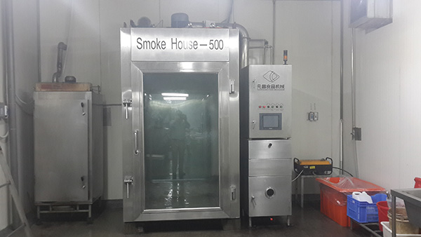 ZXL-500 smohehouse in customer workshop