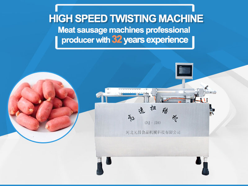 High speed sausage twisting machine/ casing tying machine